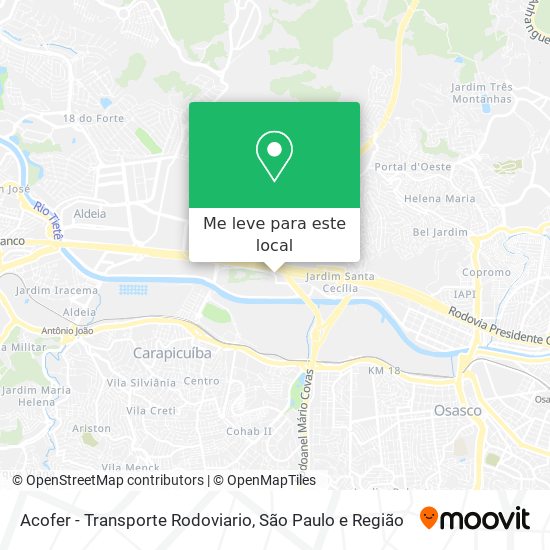 Acofer - Transporte Rodoviario mapa