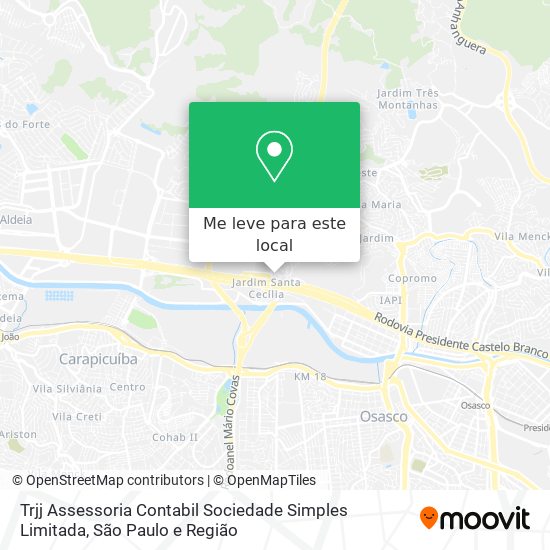 Trjj Assessoria Contabil Sociedade Simples Limitada mapa