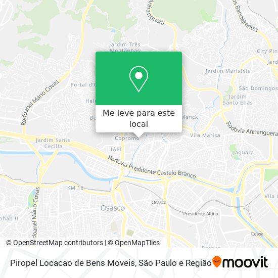 Piropel Locacao de Bens Moveis mapa