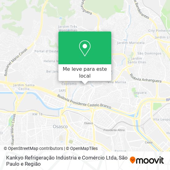 Kankyo Refrigeração Indústria e Comércio Ltda mapa