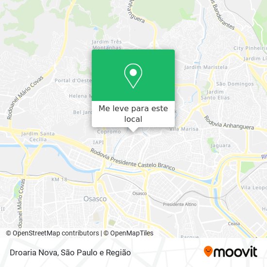 Droaria Nova mapa