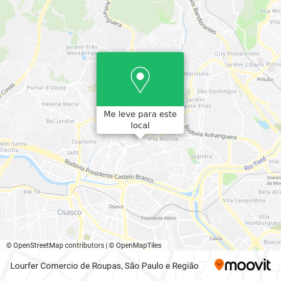 Lourfer Comercio de Roupas mapa