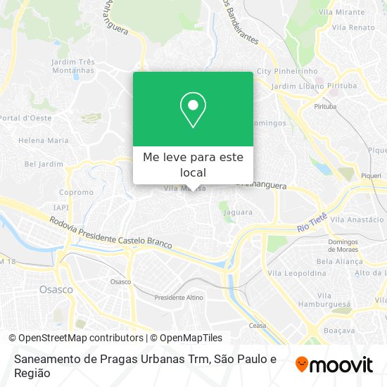 Saneamento de Pragas Urbanas Trm mapa