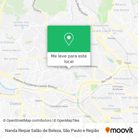 Nanda Reque Salão de Beleza mapa