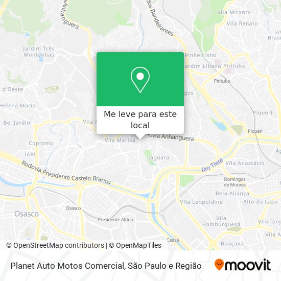 Planet Auto Motos Comercial mapa