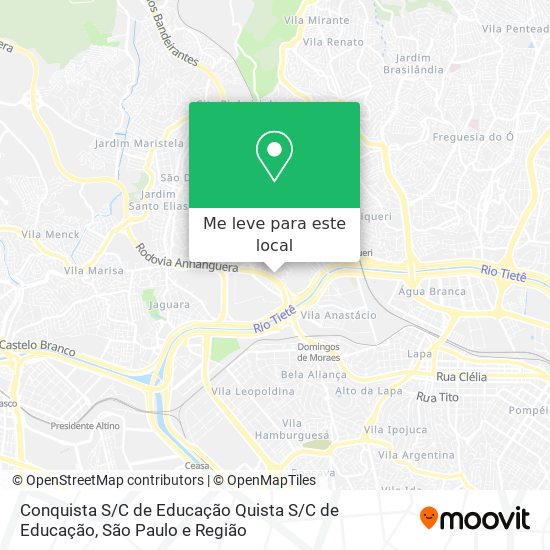 Conquista S / C de Educação Quista S / C de Educação mapa