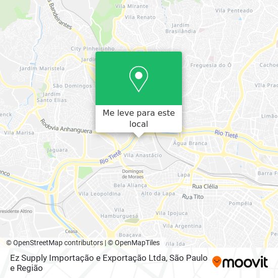 Ez Supply Importação e Exportação Ltda mapa