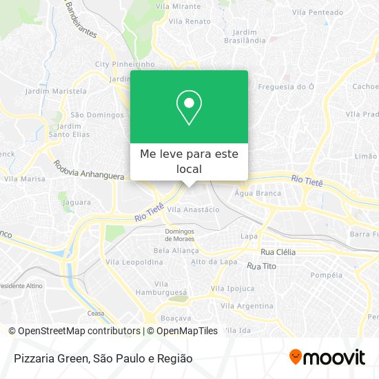 Pizzaria Green mapa