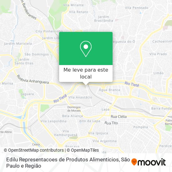 Edilu Representacoes de Produtos Alimenticios mapa