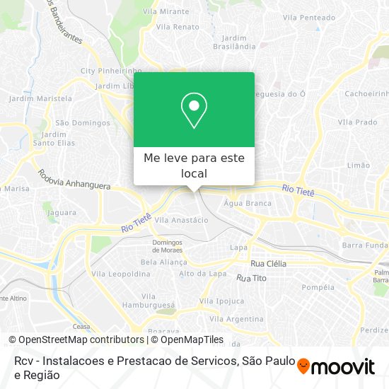 Rcv - Instalacoes e Prestacao de Servicos mapa