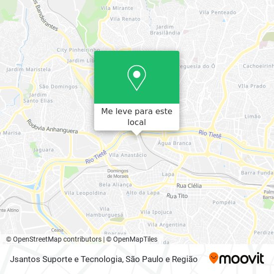 Jsantos Suporte e Tecnologia mapa