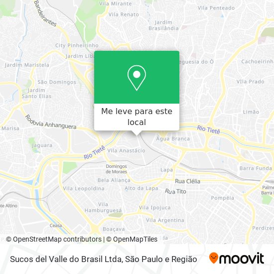Sucos del Valle do Brasil Ltda mapa