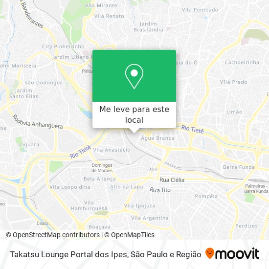 Takatsu Lounge Portal dos Ipes mapa