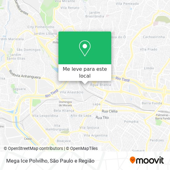 Mega Ice Polvilho mapa