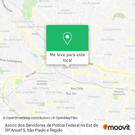 Assoc dos Servidores de Polícia Federal no Est de SP Ansef S mapa