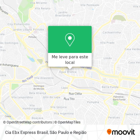 Cia Ebx Express Brasil mapa