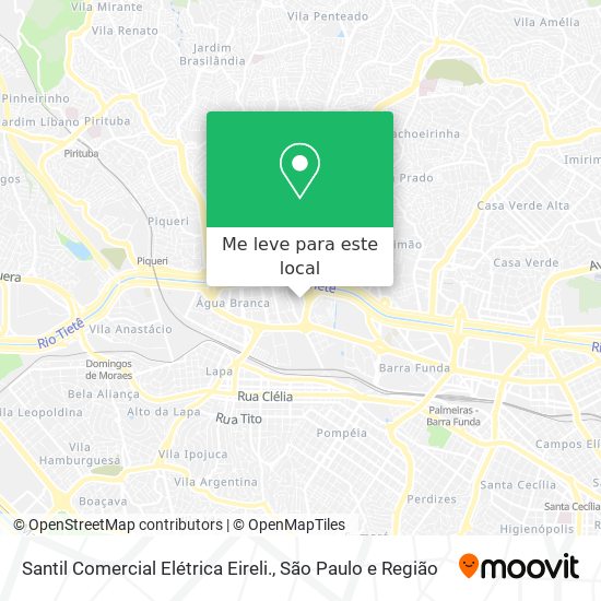 Santil Comercial Elétrica Eireli. mapa