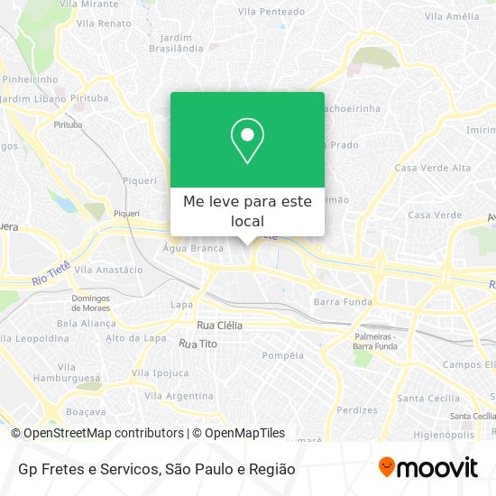 Gp Fretes e Servicos mapa