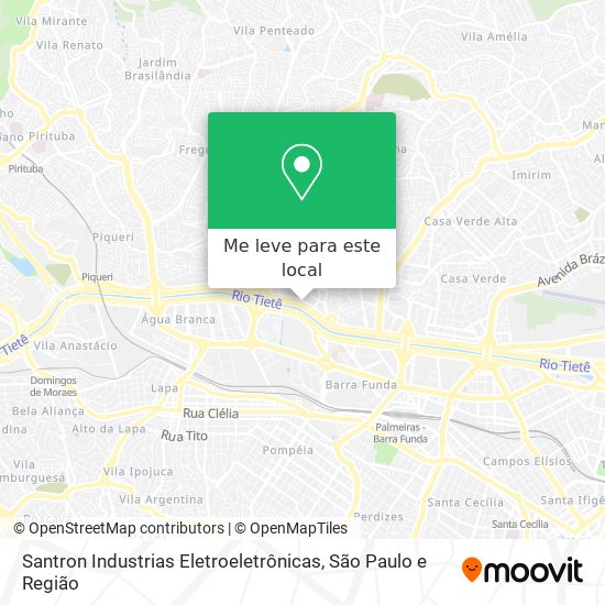 Santron Industrias Eletroeletrônicas mapa