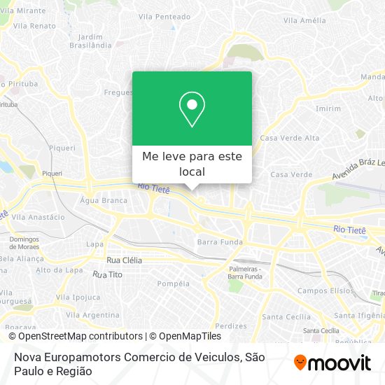 Nova Europamotors Comercio de Veiculos mapa