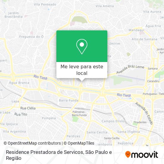 Residence Prestadora de Servicos mapa