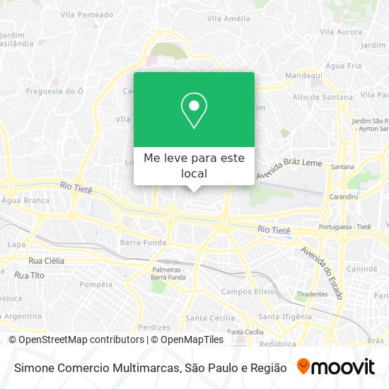Simone Comercio Multimarcas mapa