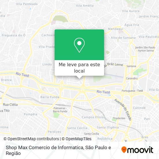 Shop Max Comercio de Informatica mapa