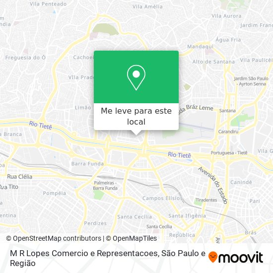 M R Lopes Comercio e Representacoes mapa