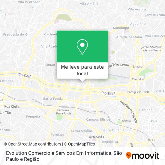 Evolution Comercio e Servicos Em Informatica mapa