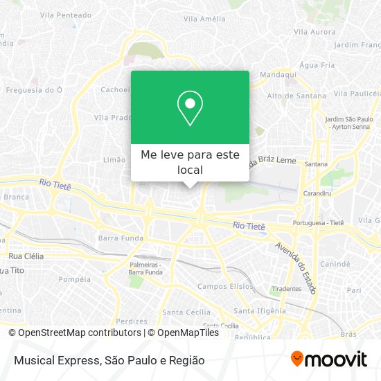 Musical Express mapa