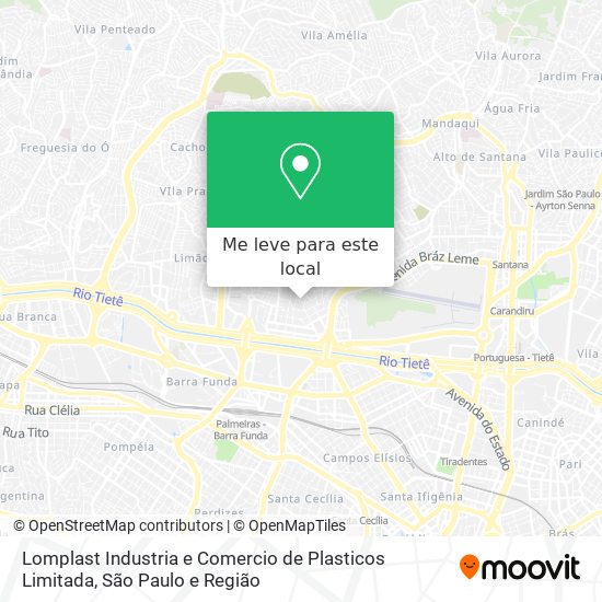 Lomplast Industria e Comercio de Plasticos Limitada mapa