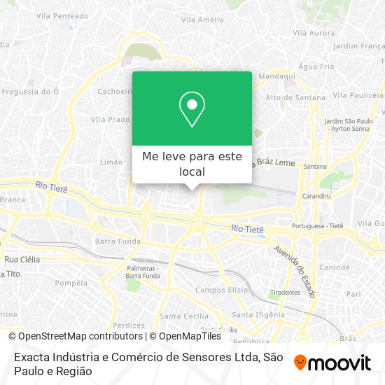 Exacta Indústria e Comércio de Sensores Ltda mapa