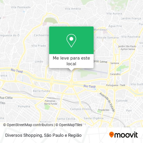 Diversos Shopping mapa