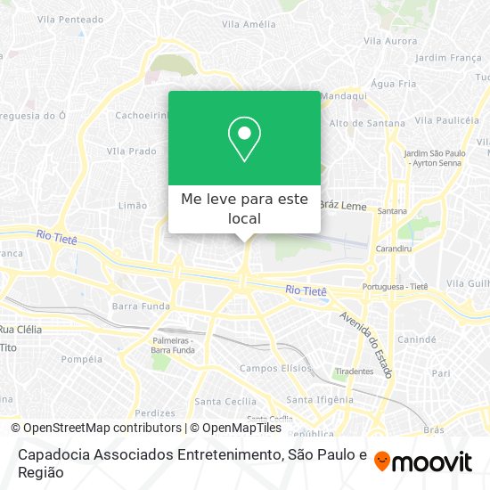 Capadocia Associados Entretenimento mapa