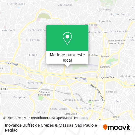 Inovance Buffet de Crepes & Massas mapa
