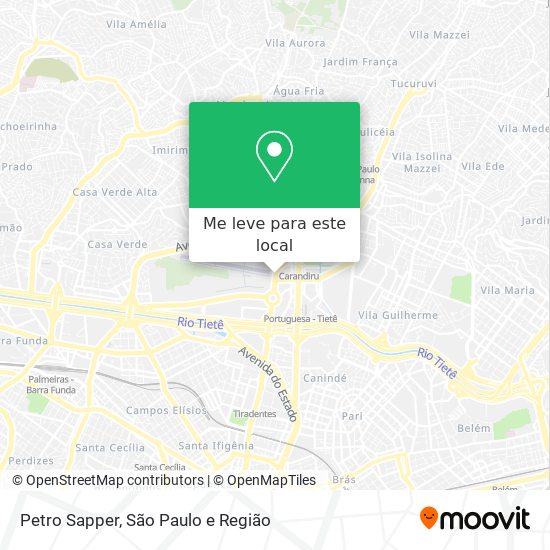 Petro Sapper mapa