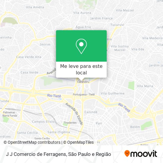 J J Comercio de Ferragens mapa