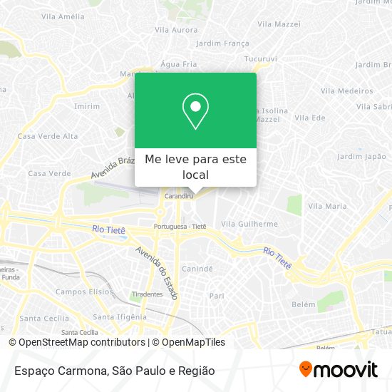 Espaço Carmona mapa