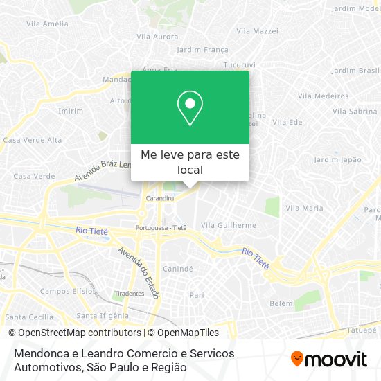 Mendonca e Leandro Comercio e Servicos Automotivos mapa