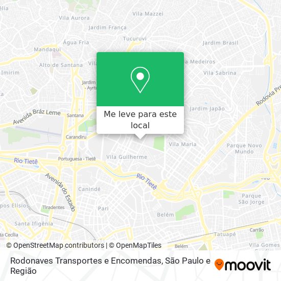 Rodonaves Transportes e Encomendas mapa