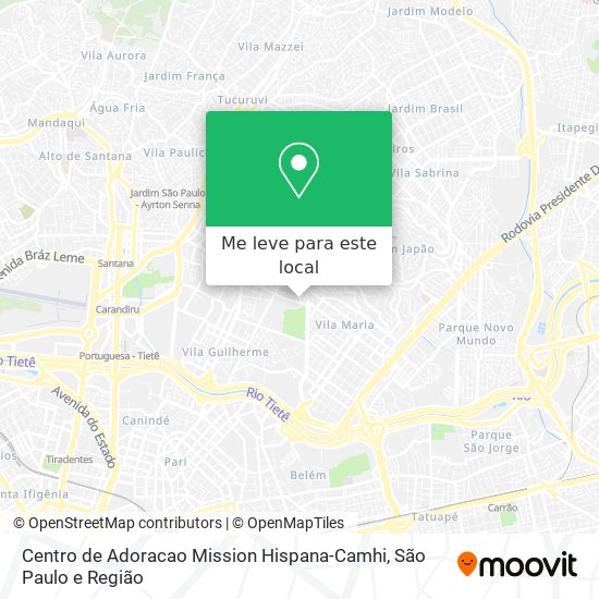 Centro de Adoracao Mission Hispana-Camhi mapa