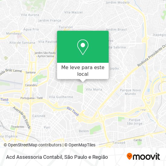 Acd Assessoria Contabil mapa