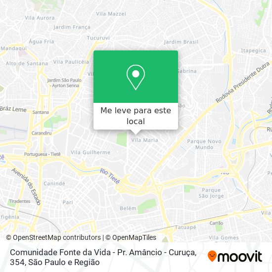 Comunidade Fonte da Vida - Pr. Amâncio - Curuça, 354 mapa