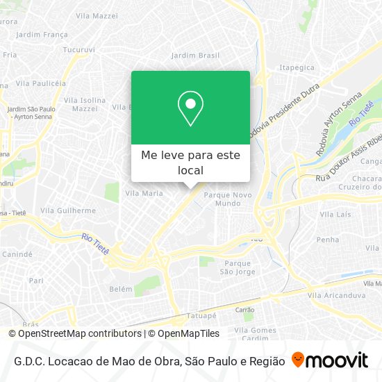 G.D.C. Locacao de Mao de Obra mapa