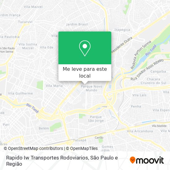 Rapido Iw Transportes Rodoviarios mapa