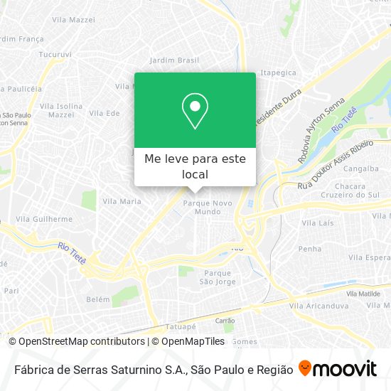 Fábrica de Serras Saturnino S.A. mapa