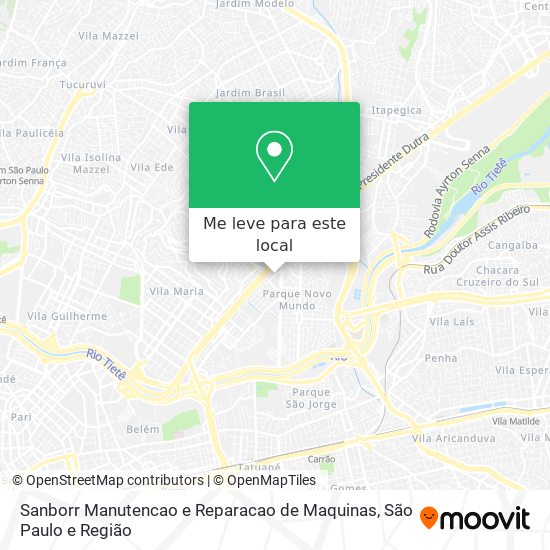 Sanborr Manutencao e Reparacao de Maquinas mapa