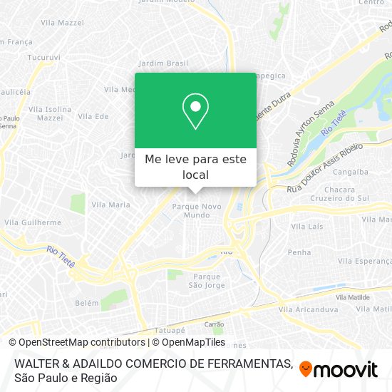 WALTER & ADAILDO COMERCIO DE FERRAMENTAS mapa