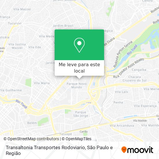 Transaltonia Transportes Rodoviario mapa