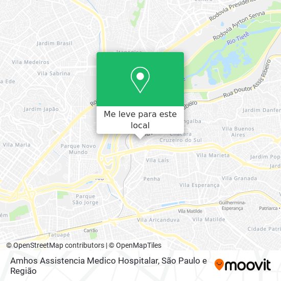 Amhos Assistencia Medico Hospitalar mapa